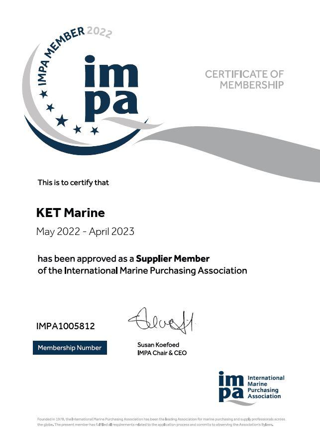 IMPA certificate